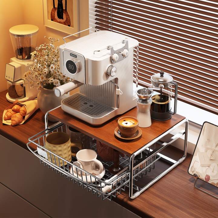 Wat een koffiezetapparaat op een aanrechtblad met uittrekbare mand tot een must-have voor een koffiestation maakt
