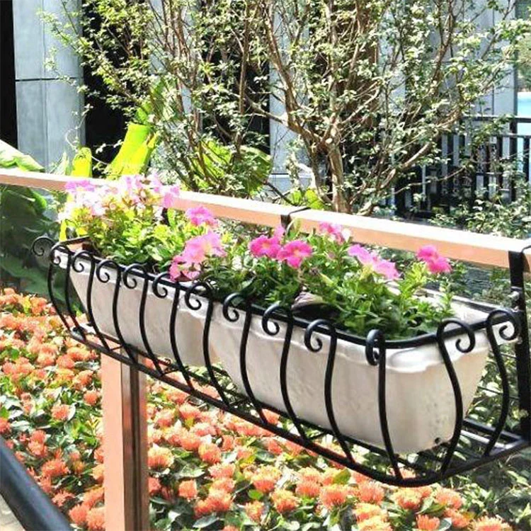 Balkon weerbestendige ijzeren bloempotstandaard Balkon weerbestendige ijzeren bloempotstandaard
