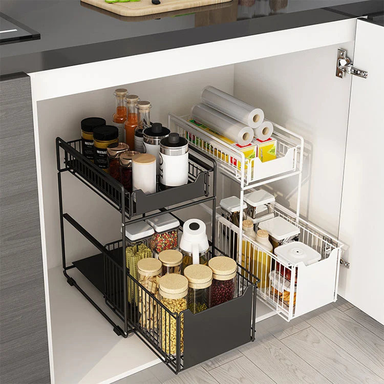 Dual-Tier multifunctionele keukenorganizer