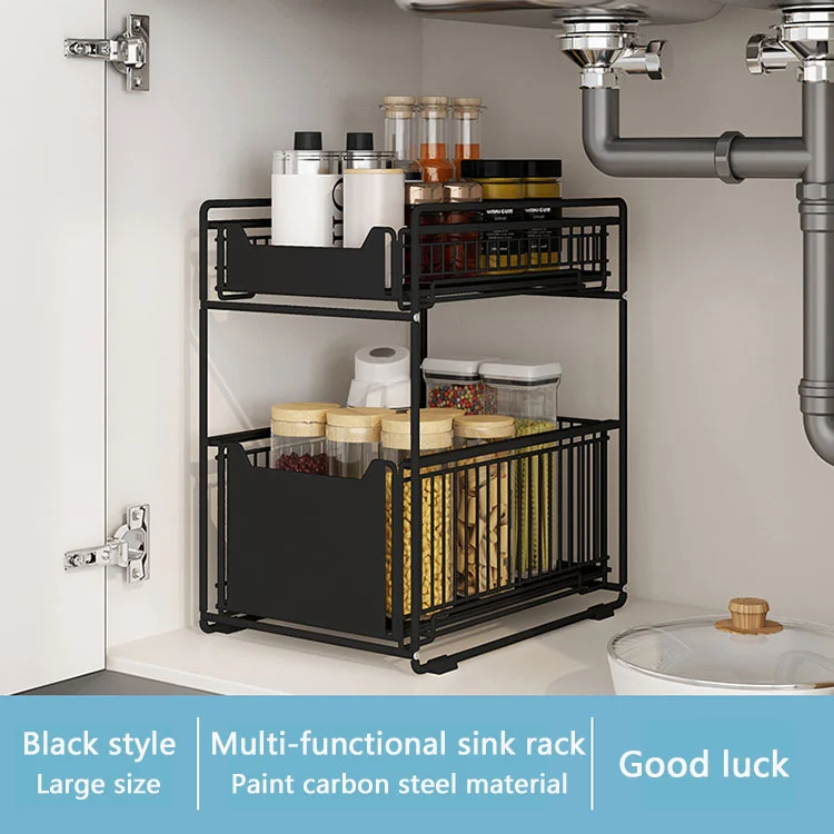Dual-Tier multifunctionele keukenorganizer