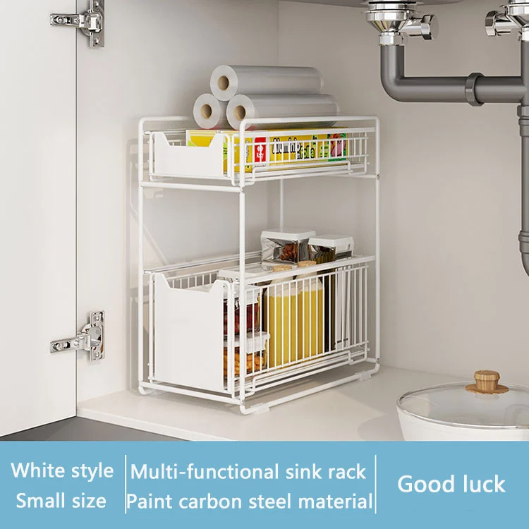 Dual-Tier multifunctionele keukenorganizer