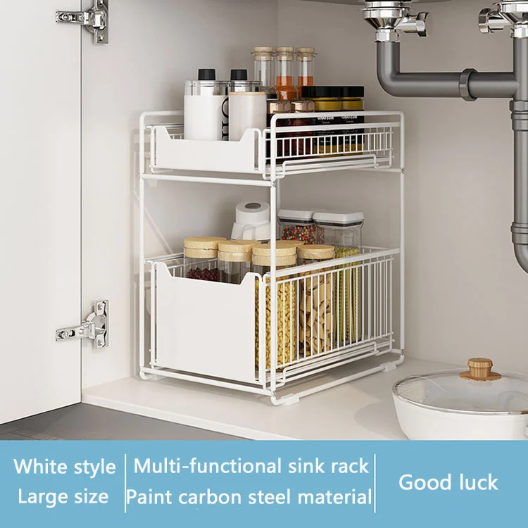 Dual-Tier multifunctionele keukenorganizer